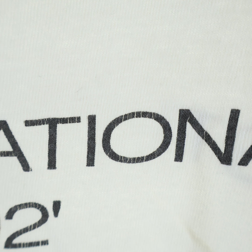 STUSSY(ステューシー) 90s 1992 International Summer 92 OLD STUSSY 黒タグ オールドステューシー インターナショナル サマー プリント クルーネック 半袖Tシャツ カットソ