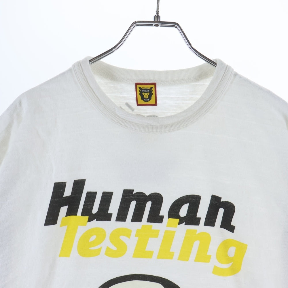 HUMAN MADE(ヒューマンメイド) 22SS × A$AP ROCKY Testing Tee エイサップ・ロッキー テスティング プリント クルーネック 半袖Tシャツ カットソー ホワイト