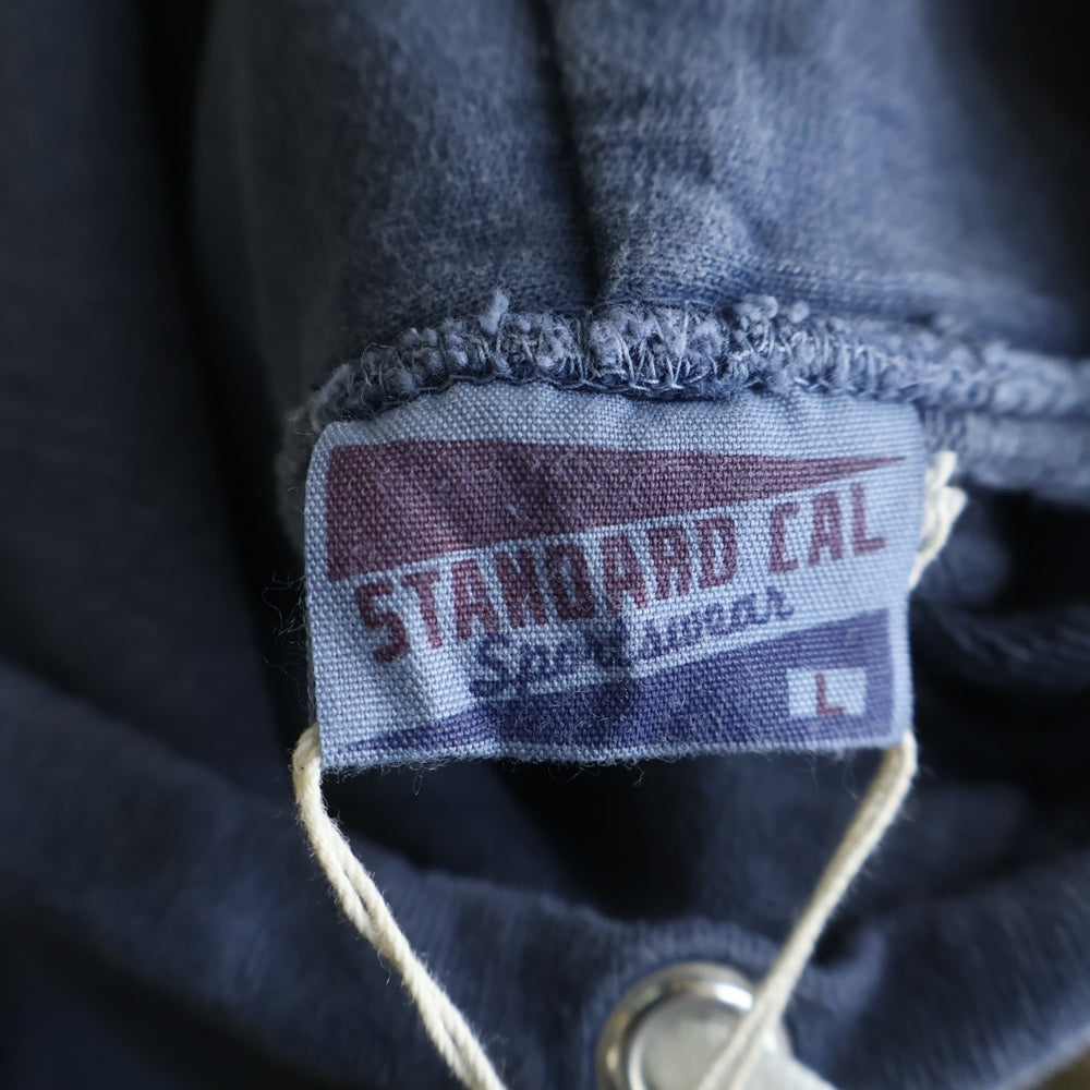 STANDARD CALIFORNIA(スタンダード カリフォルニア) SD US COTTON LOGO HOOD SWEAT ロゴプリント プルオーバー スウェットパーカー フーディー ネイビー