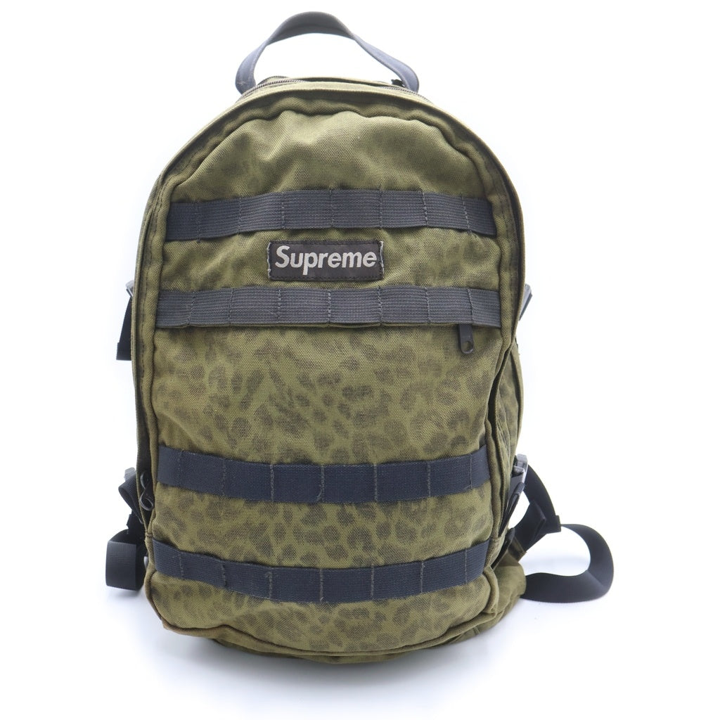 SUPREME(シュプリーム) 04SS Leopard Backpack レオパード バックパック リュック カーキ