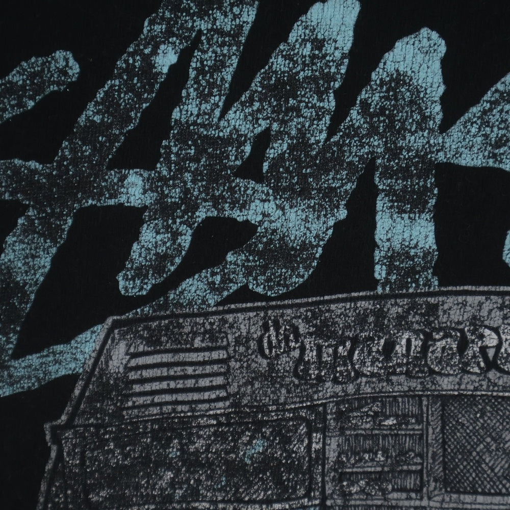 STUSSY(ステューシー) 00s OLD Manapua Kitchen Car S/S Tee キッチンカー フロントロゴプリント 半袖Tシャツ カットソー ブラック