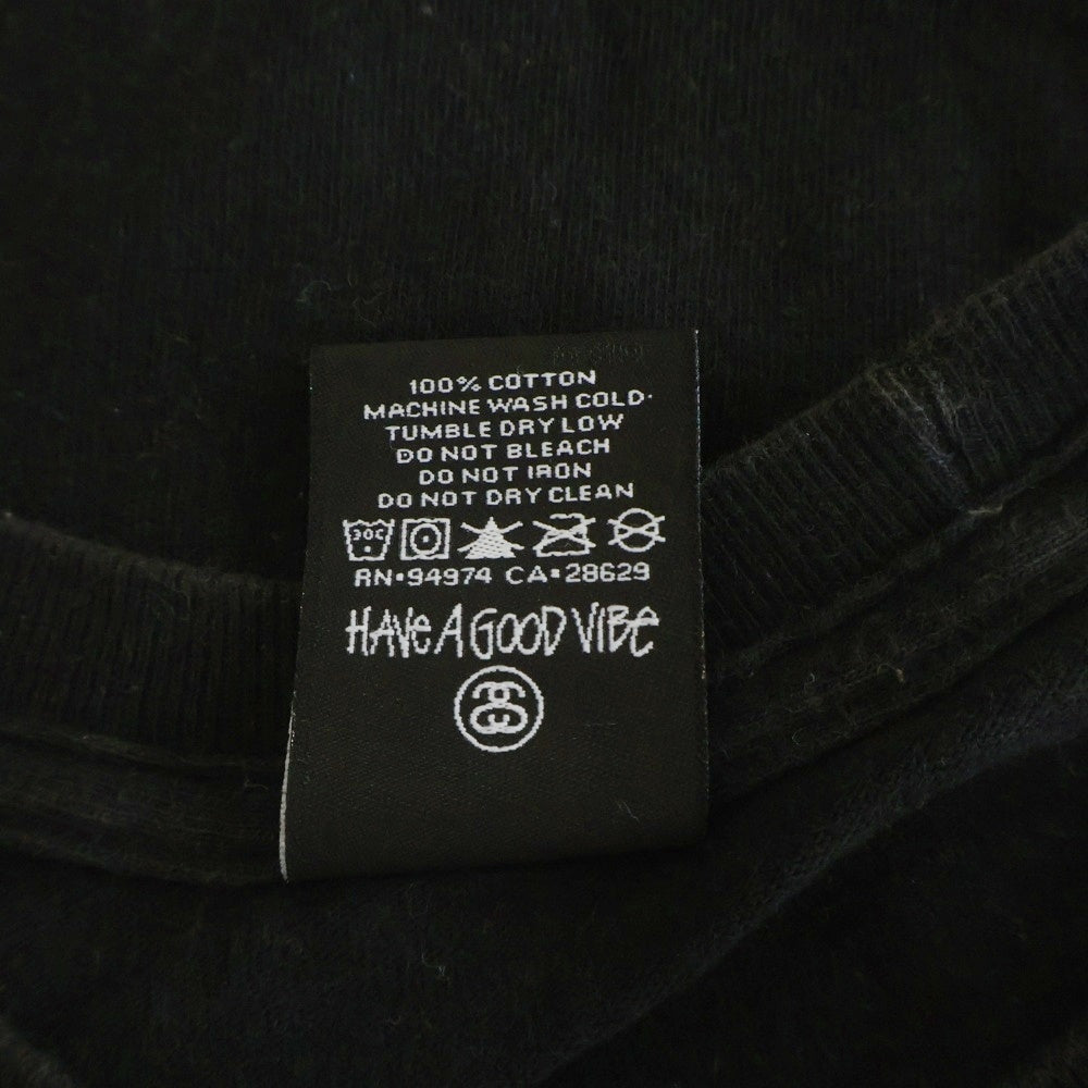 STUSSY(ステューシー) 00s OLD Manapua Kitchen Car S/S Tee キッチンカー フロントロゴプリント 半袖Tシャツ カットソー ブラック