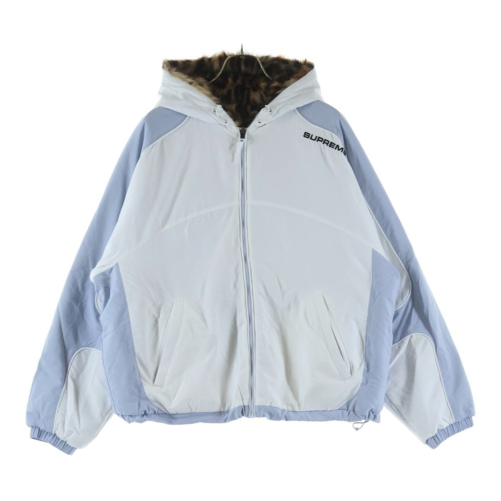 SUPREME(シュプリーム) 25SS Faux Fur Reversible Hooded Track Jacket フェイクファー リバーシブル フーデッド トラックジャケット ブルゾン ホワイト