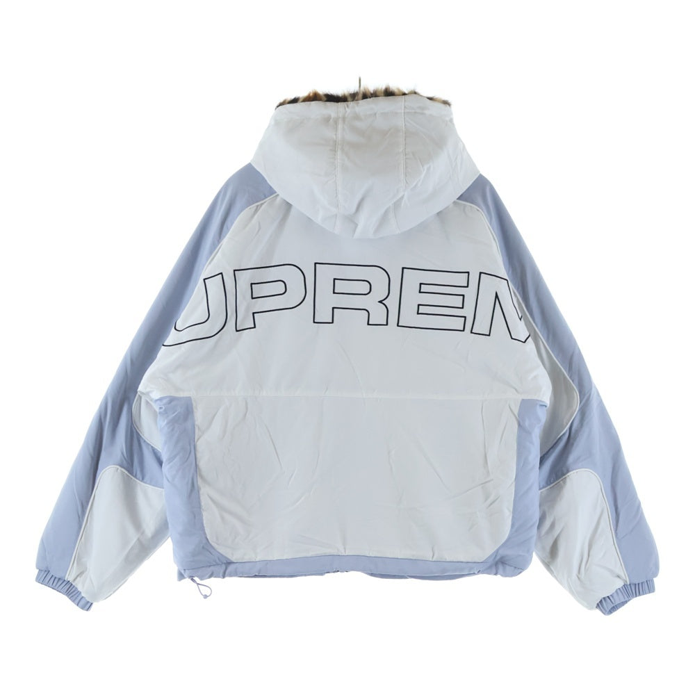 SUPREME(シュプリーム) 25SS Faux Fur Reversible Hooded Track Jacket フェイクファー リバーシブル フーデッド トラックジャケット ブルゾン ホワイト