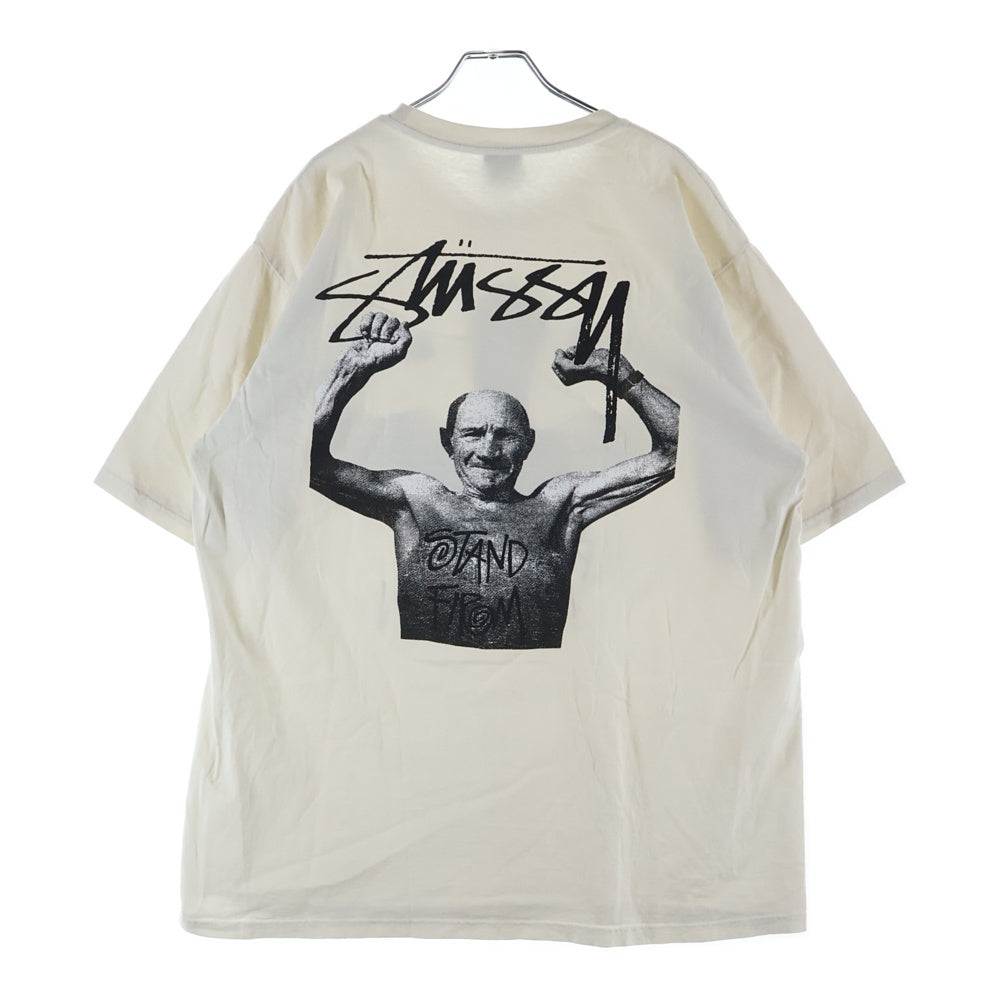 STUSSY(ステューシー) ×Martine Rose Stand Firm Pigment Dyed Tee マーティン・ローズ 両面フォトプリント 半袖Tシャツ カットソー ホワイト