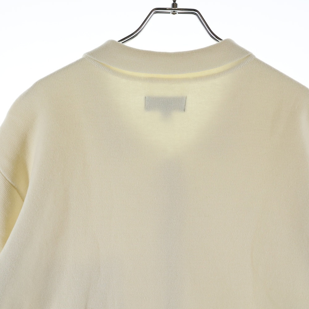 STUSSY(ステューシー) Perforated Swirl Knit Shirt パフォレイティドスワールニット 半袖シャツ クリーム