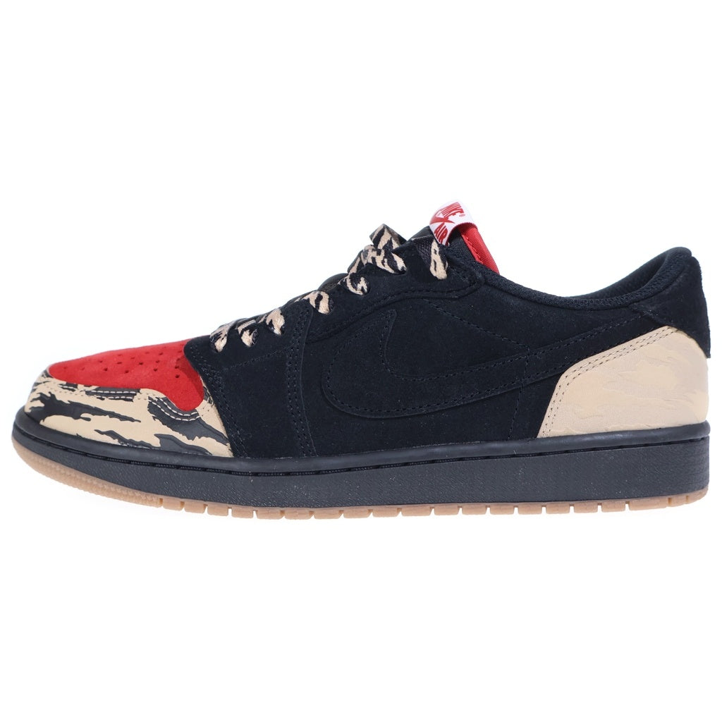 NIKE(ナイキ) ×Sole Fly Air Jordan 1 Low Black and Sport Red ×ソールフライ エアジョーダン1 ロー ローカットスニーカー レッド/ブラック US9/27cm DN3400-001