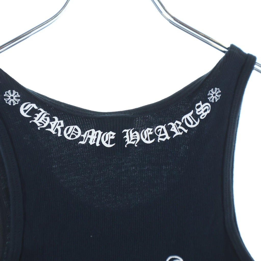 CHROME HEARTS(クロムハーツ) TANKTOP CHクロス バックダガー プリント タンクトップ ブラック