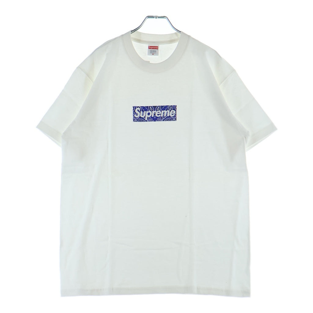 SUPREME(シュプリーム) 19AW Bandana Box Logo Tee バンダナ ボックスロゴ プリント クルーネック 半袖Tシャツ カットソー ホワイト