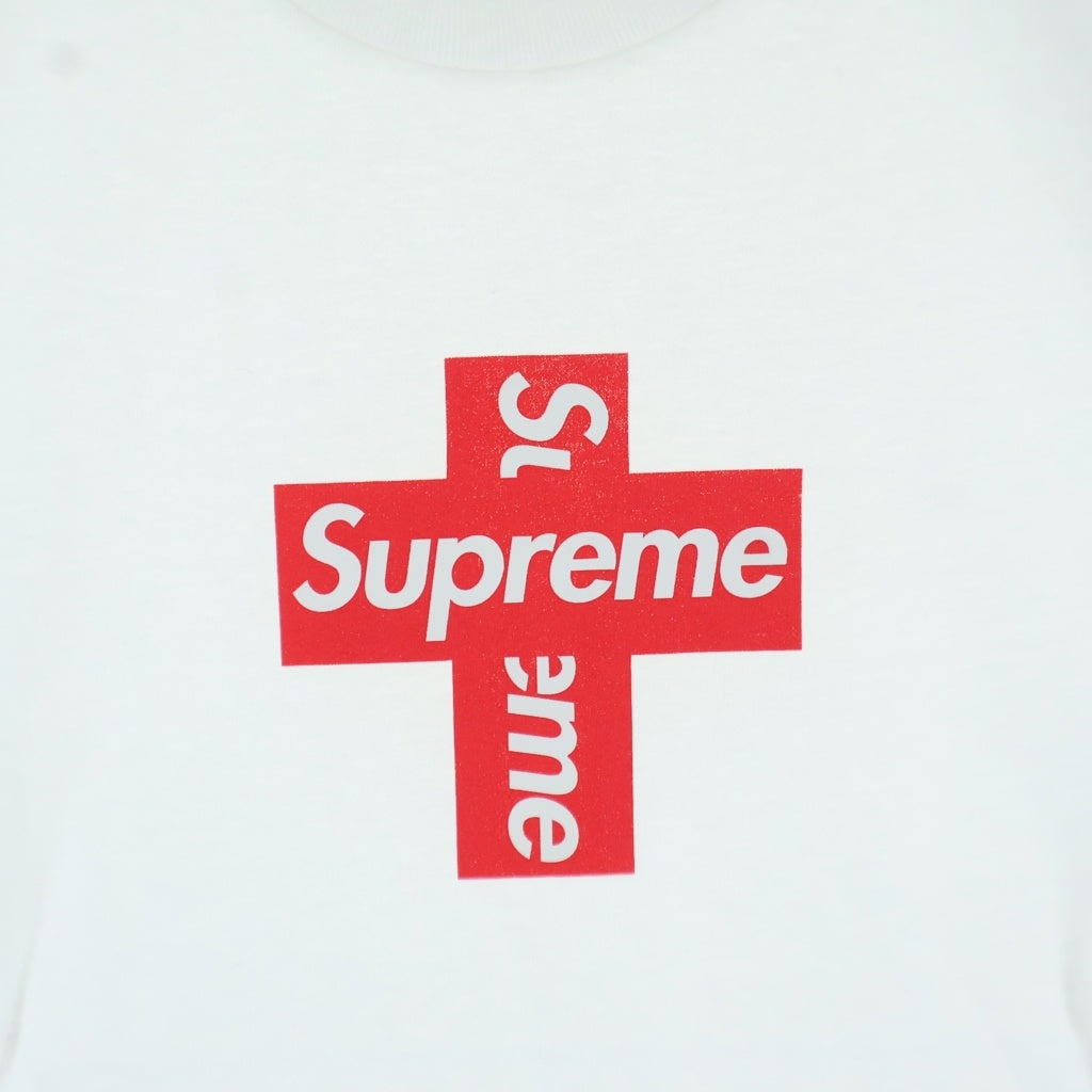 SUPREME(シュプリーム) 20AW Cross Box Logo Tee クロスボックスロゴ クルーネックス半袖Tシャツカットソー ホワイト