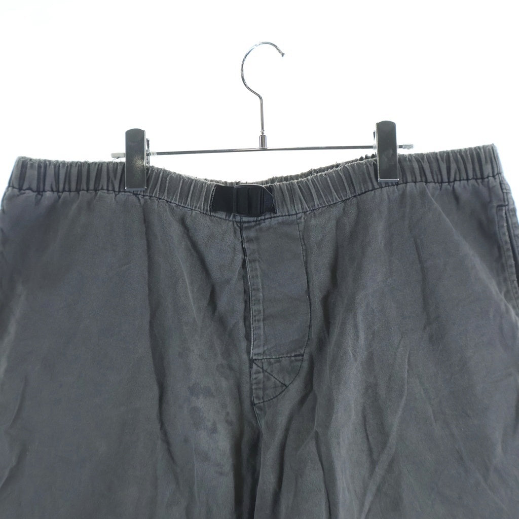 STUSSY(ステューシー) 80s OLD STUSSY 黒タグ ベルト付き イージーショーツ ハーフパンツ グレー
