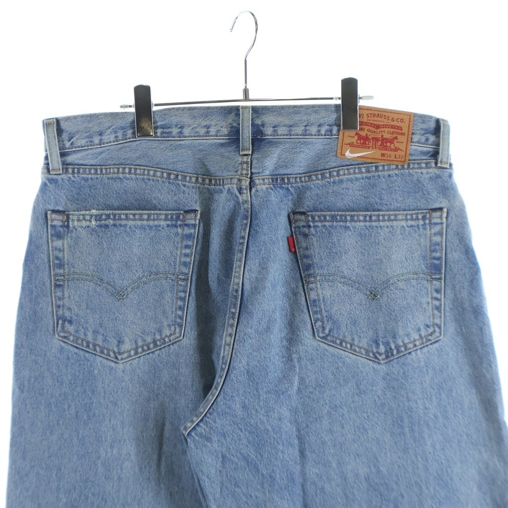 Levi's(リーバイス) × NIKE Baggy Jean ナイキ ロゴエンブロイダリー ブランクタグ デニム バギージーンズ デニムパンツ インディゴ PC9-002TN-0000