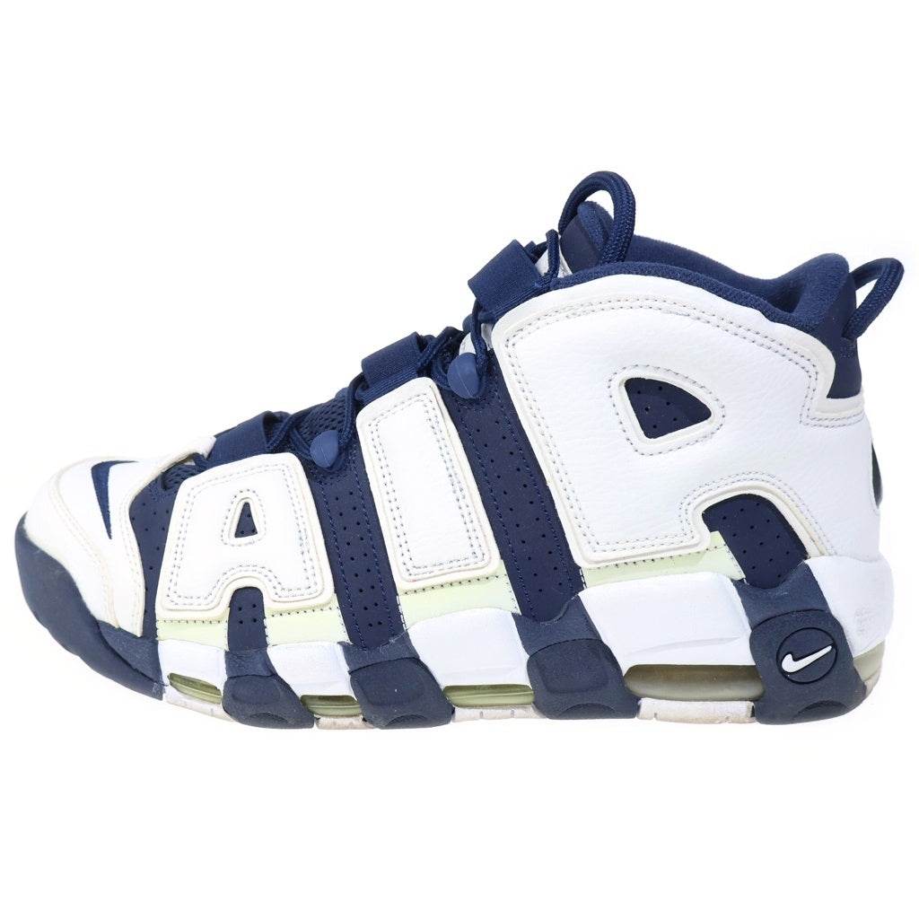 NIKE(ナイキ) AIR MORE UPTEMPO Olinpic エアモアアップテンポ オリンピック ハイカットスニーカー ホワイト/ネイビー US10.5/28.5cm 414962-104