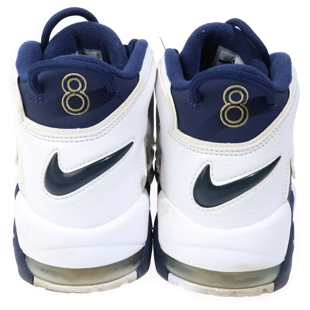 NIKE(ナイキ) AIR MORE UPTEMPO Olinpic エアモアアップテンポ オリンピック ハイカットスニーカー ホワイト/ネイビー US10.5/28.5cm 414962-104