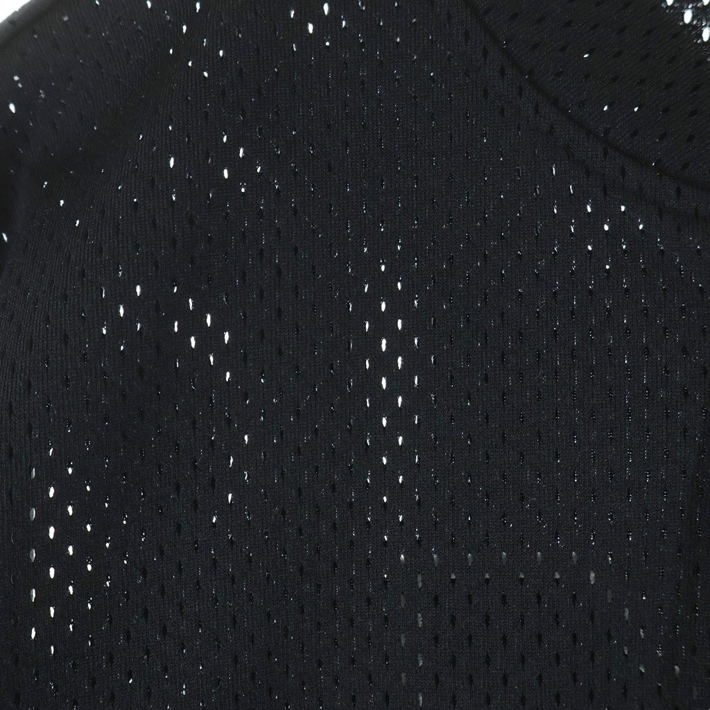 SUPREME(シュプリーム) 24AW Logo Baseball Henley Sロゴ刺繍 ベースボールメッシュ 半袖シャツ ブラック