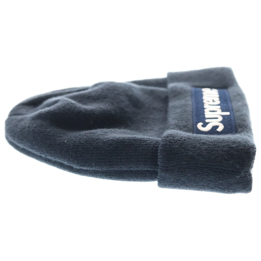 SUPREME(シュプリーム) 18AW ×New Era Box Logo Beanie ニューエラ ボックスロゴ ビーニー ニット帽 ネイビー