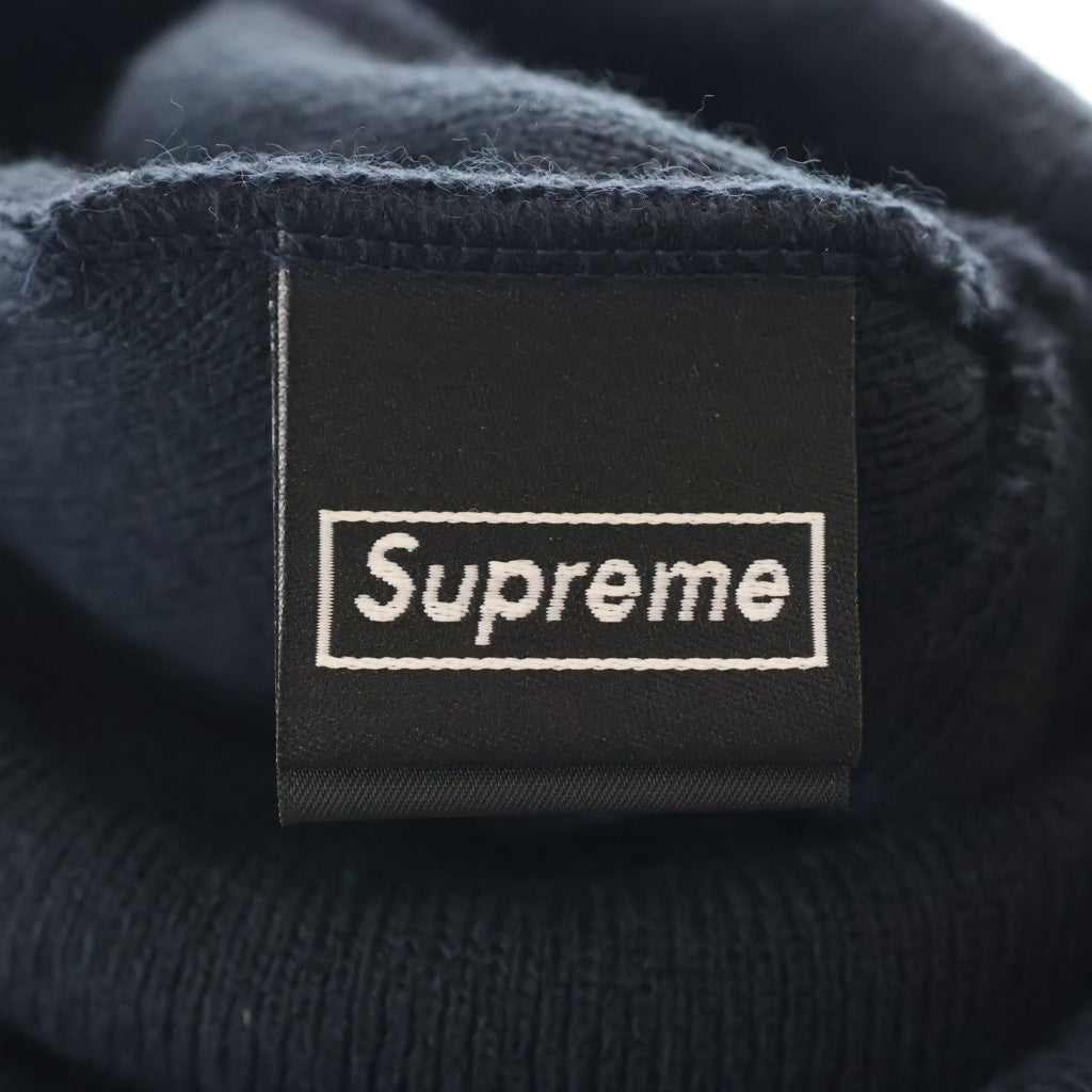 SUPREME(シュプリーム) 18AW ×New Era Box Logo Beanie ニューエラ ボックスロゴ ビーニー ニット帽 ネイビー