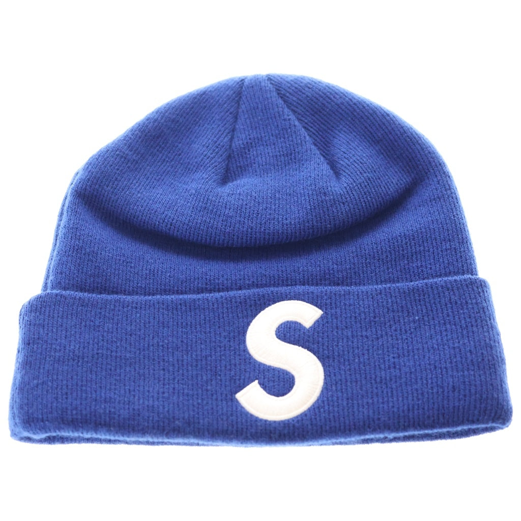 SUPREME(シュプリーム) 17AW ×New Era S Logo Beanie ニューエラ S ロゴ ビーニー ニット帽 ブルー