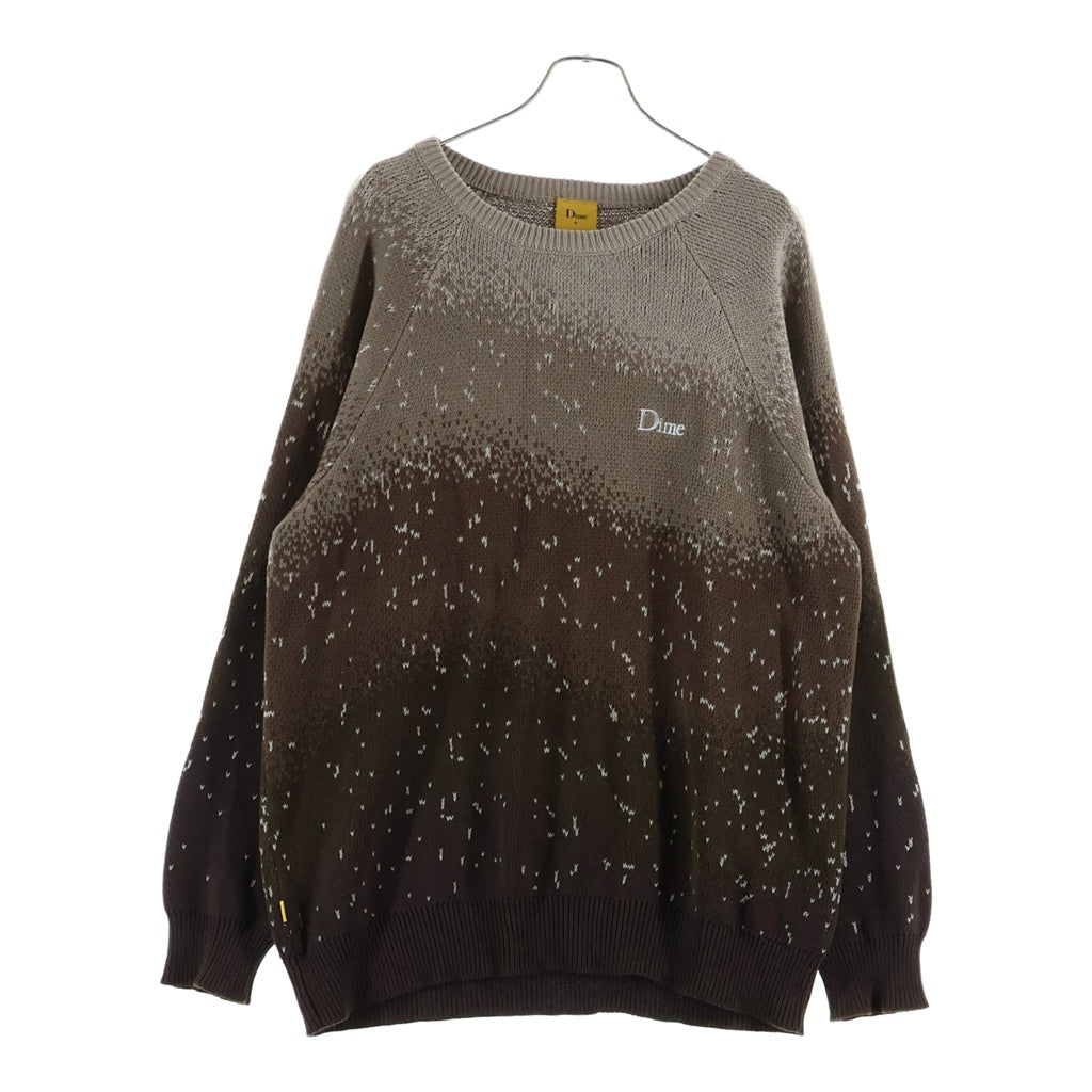 Dime(ダイム) Magic Heavy Crew Knit Slate マジックヘビークルーネックニットセーター ブラウン