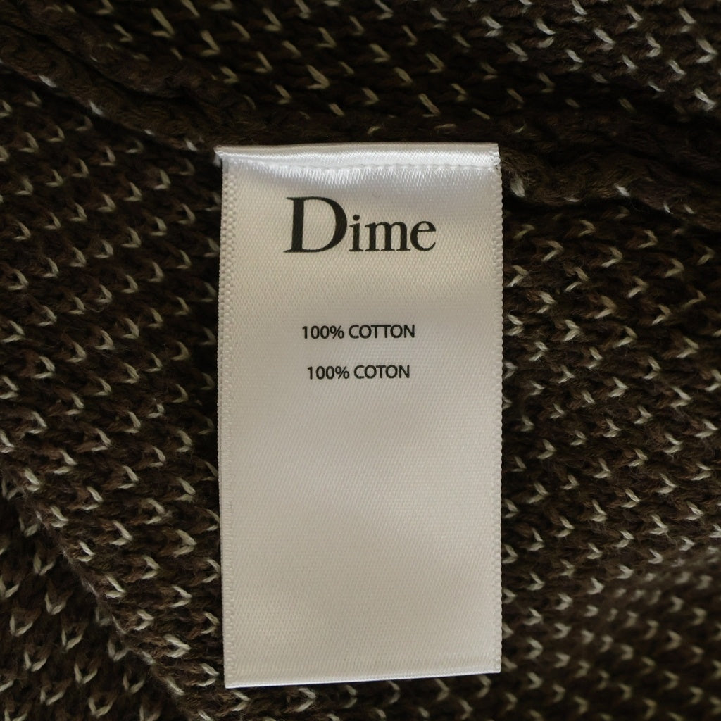 Dime(ダイム) Magic Heavy Crew Knit Slate マジックヘビークルーネックニットセーター ブラウン