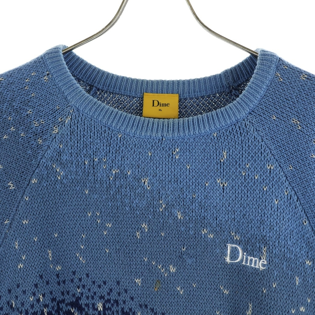 Dime(ダイム) Magic Heavy Crew Knit Slate マジックヘビークルーネックニットセーター ネイビー