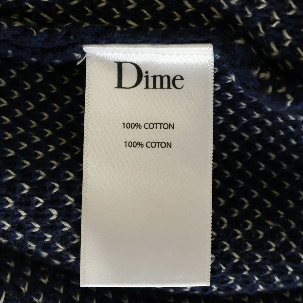 Dime(ダイム) Magic Heavy Crew Knit Slate マジックヘビークルーネックニットセーター ネイビー