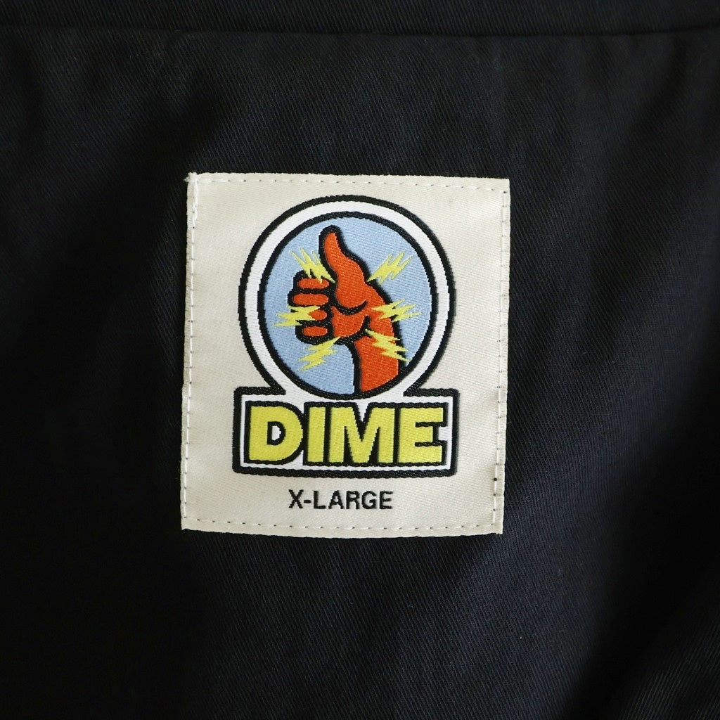 Dime(ダイム) Military I Know Jacket ミリタリーアイノウジャケット ロゴ刺繍 ジップアップジャケット ブルゾン ブラック