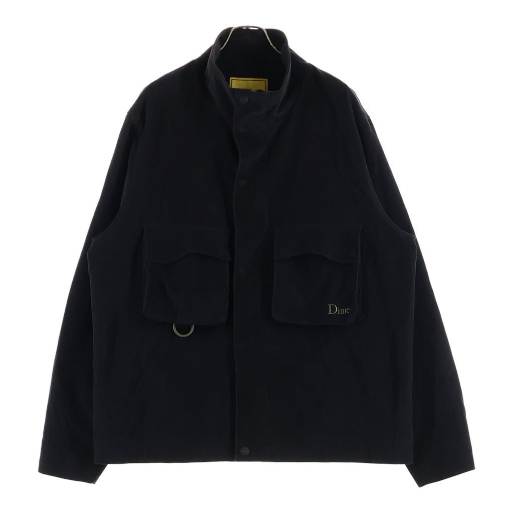 Dime(ダイム) Corduroy Cargo Jacket コーデュロイ カーゴ ジップアップ ジャケット ブルゾン ブラック
