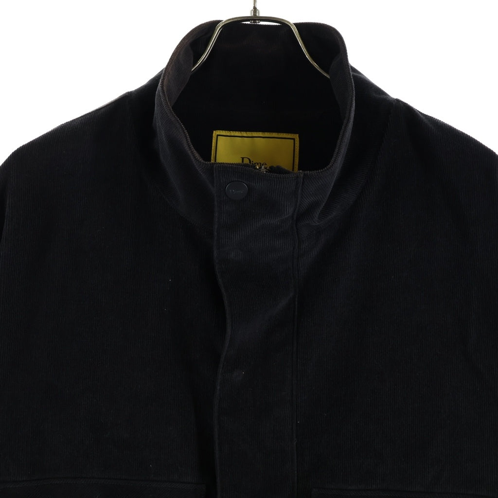 Dime(ダイム) Corduroy Cargo Jacket コーデュロイ カーゴ ジップアップ ジャケット ブルゾン ブラック