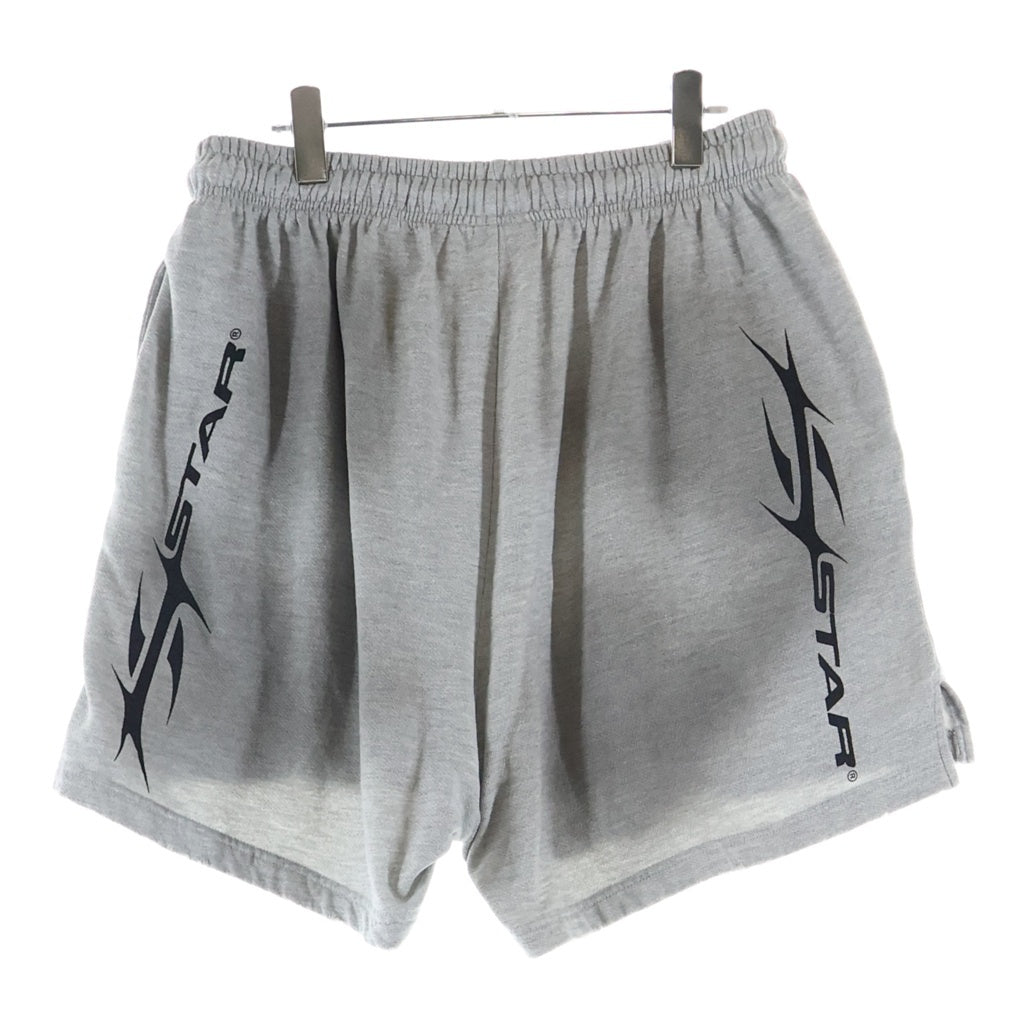 NO BRAND(ノーブランド) Hell Star 24AW Yoga Shorts グラフィックプリント ヨガショーツ グレー