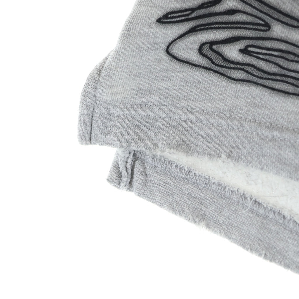NO BRAND(ノーブランド) Hell Star 24AW Yoga Shorts グラフィックプリント ヨガショーツ グレー