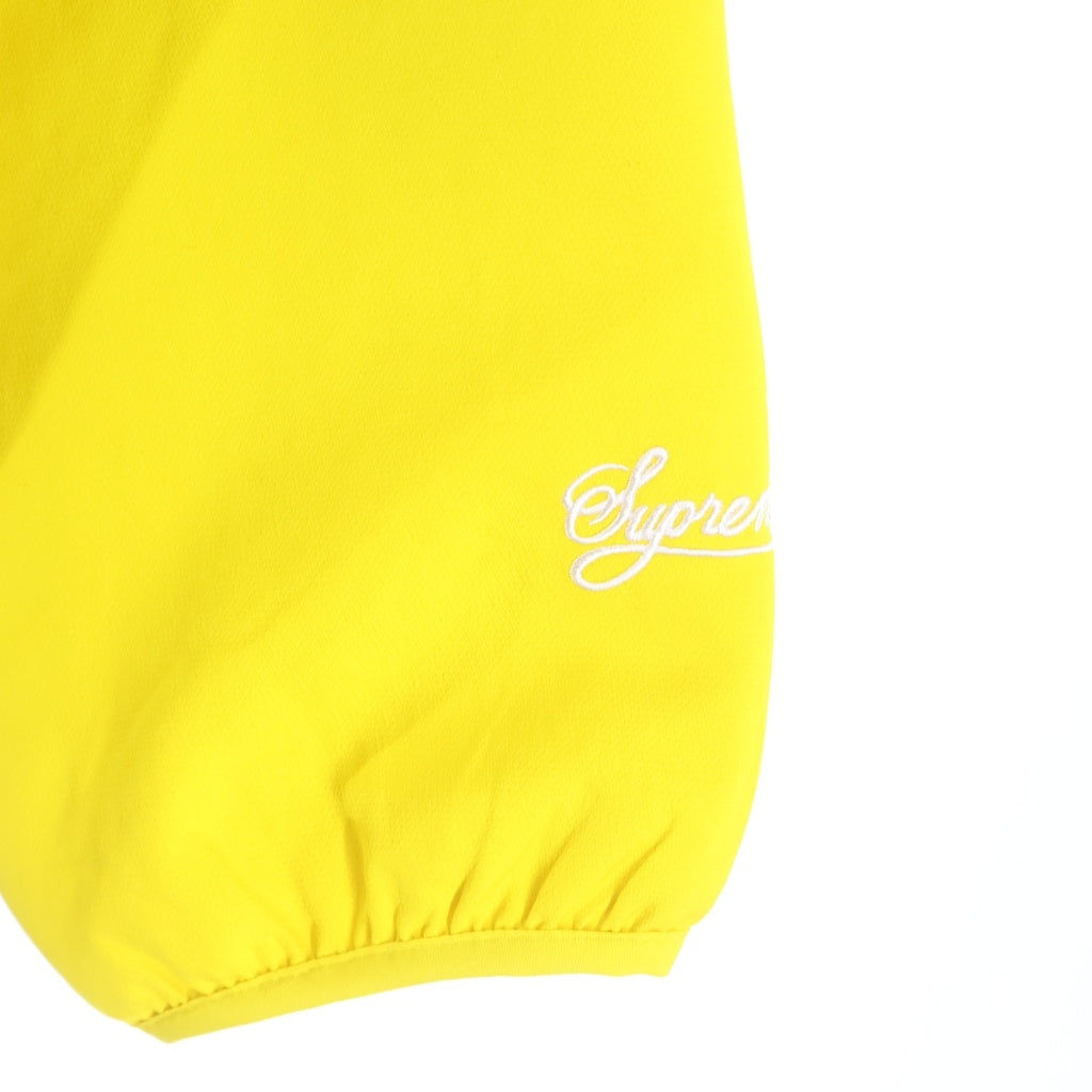 SUPREME(シュプリーム) 25SS Track Jacket ロゴ刺繍 ジップアップ ナイロンジャケット イエロー HF9622-735