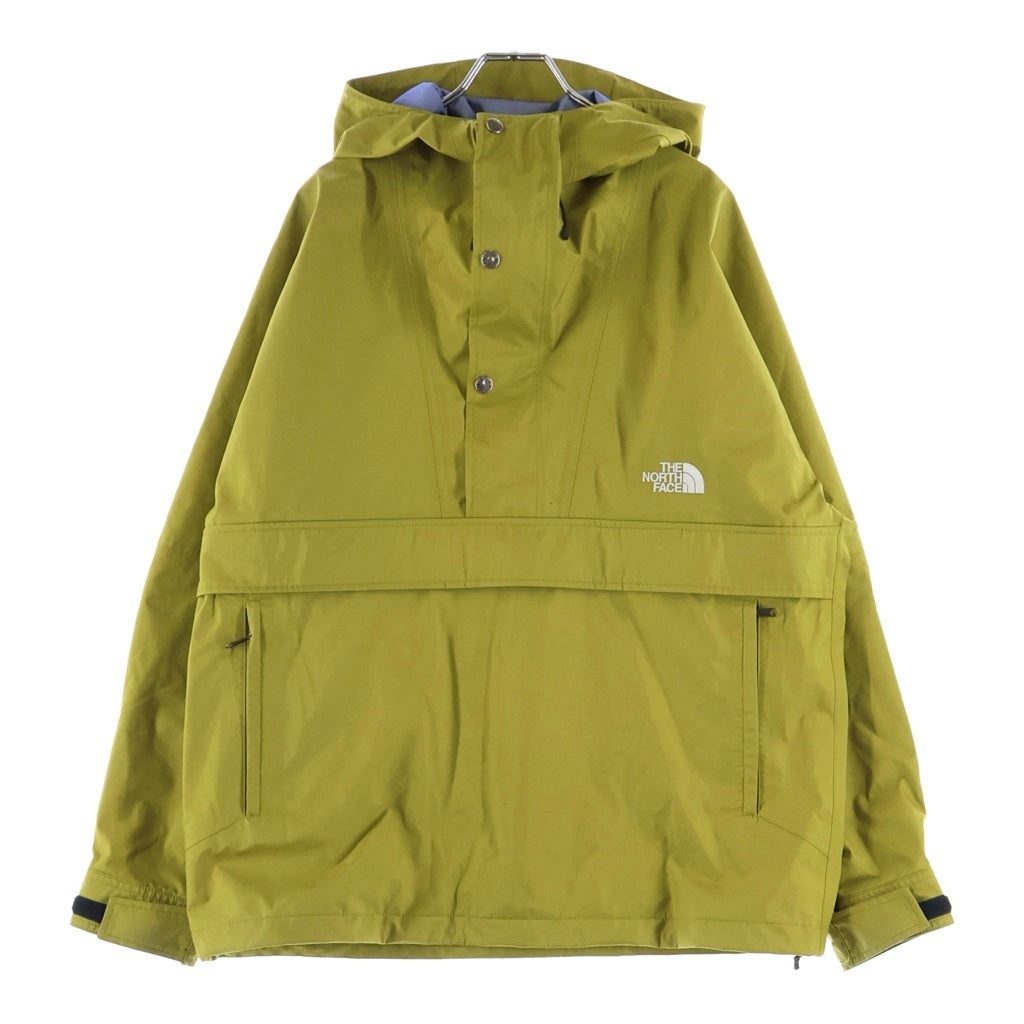 THE NORTH FACE(ザノースフェイス) ロゴ刺繍 ハーフジップ マウンテンパーカー ナイロンジャケット イエロー NP62105Z