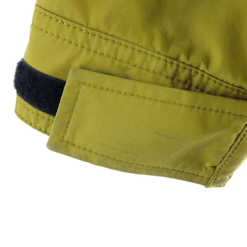THE NORTH FACE(ザノースフェイス) ロゴ刺繍 ハーフジップ マウンテンパーカー ナイロンジャケット イエロー NP62105Z