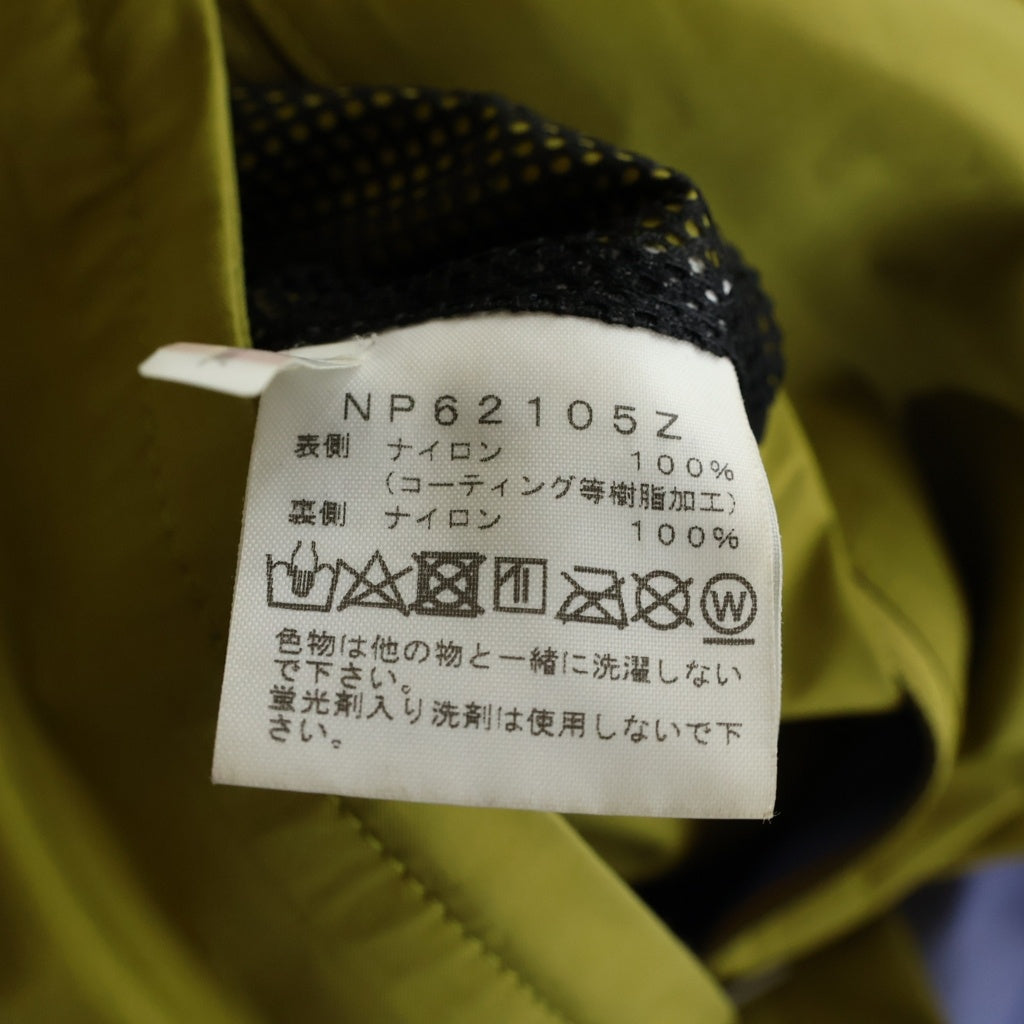 THE NORTH FACE(ザノースフェイス) ロゴ刺繍 ハーフジップ マウンテンパーカー ナイロンジャケット イエロー NP62105Z
