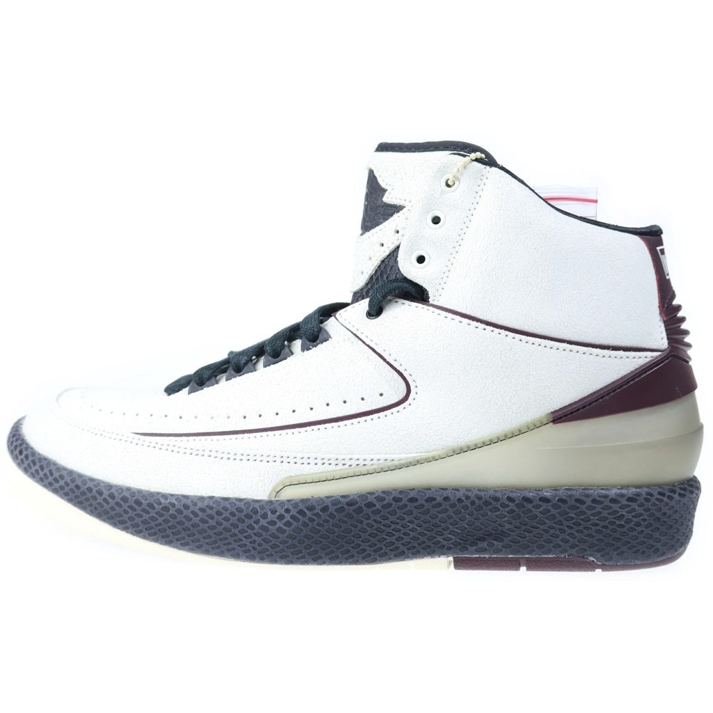 NIKE(ナイキ) ×A MA MANIERE AIR JORDAN 2 RETRO SP ア マ マニエール エアジョーダン 2 レトロ ハイカットスニーカー ホワイト/バーガンディ US11.5/29.5cm DO7216-100