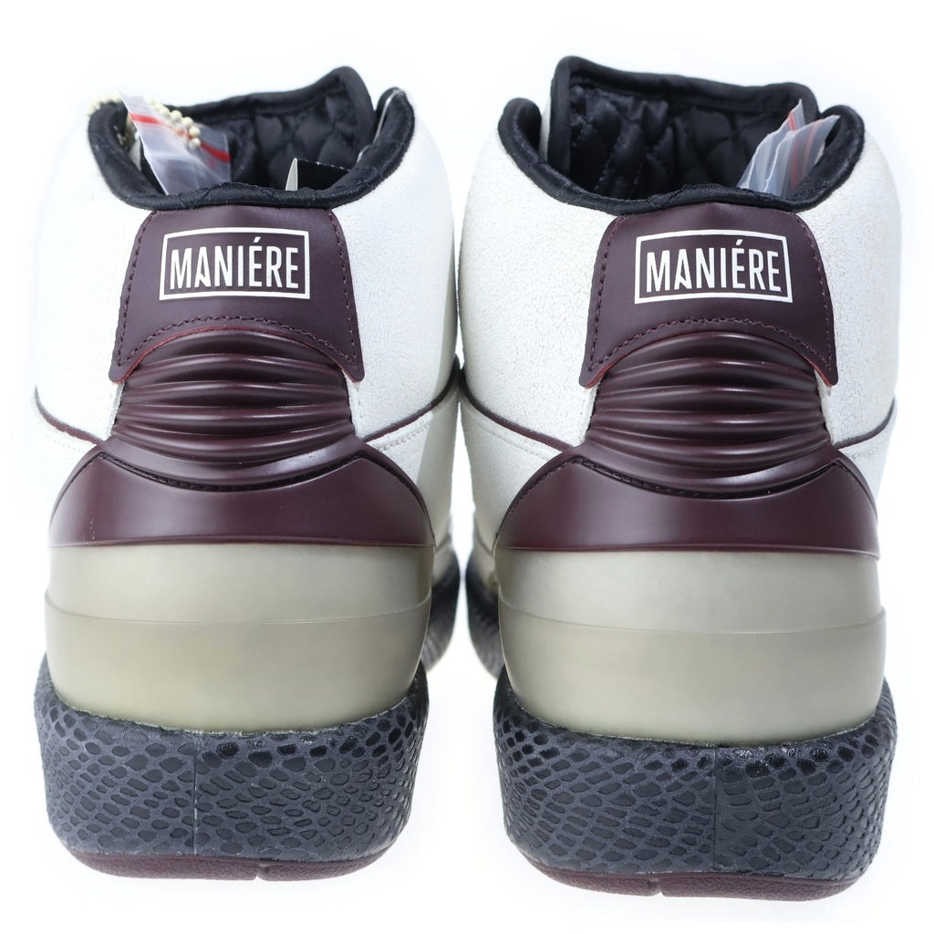 NIKE(ナイキ) ×A MA MANIERE AIR JORDAN 2 RETRO SP ア マ マニエール エアジョーダン 2 レトロ ハイカットスニーカー ホワイト/バーガンディ US11.5/29.5cm DO7216-100