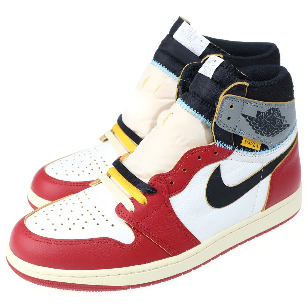 NIKE(ナイキ) ×UNION AIR JORDAN 1 RETRO HIGH OG CHICAGO ユニオン エアジョーダン1 ハイカットスニーカー レッド/ホワイト US11.5/29.5cm HV8563-600