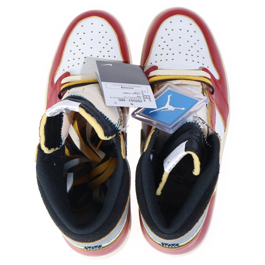 NIKE(ナイキ) ×UNION AIR JORDAN 1 RETRO HIGH OG CHICAGO ユニオン エアジョーダン1 ハイカットスニーカー レッド/ホワイト US11.5/29.5cm HV8563-600