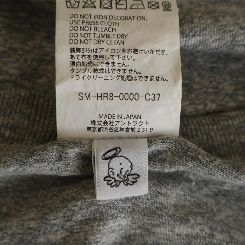 SAINT MICHAEL(セントマイケル) 25SS ×BerBerJin Young ヤング フロントプリント 半袖Tシャツ カットソー グレー SM-HR8-0000-C37