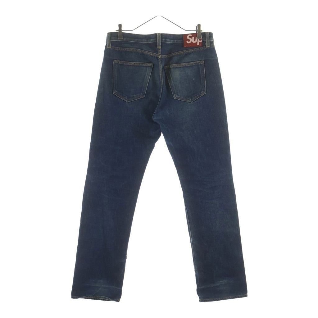SUPREME(シュプリーム) Rigit Slim Jeans ボタンフライ リジット スリムストレート デニムパンツ インディゴ