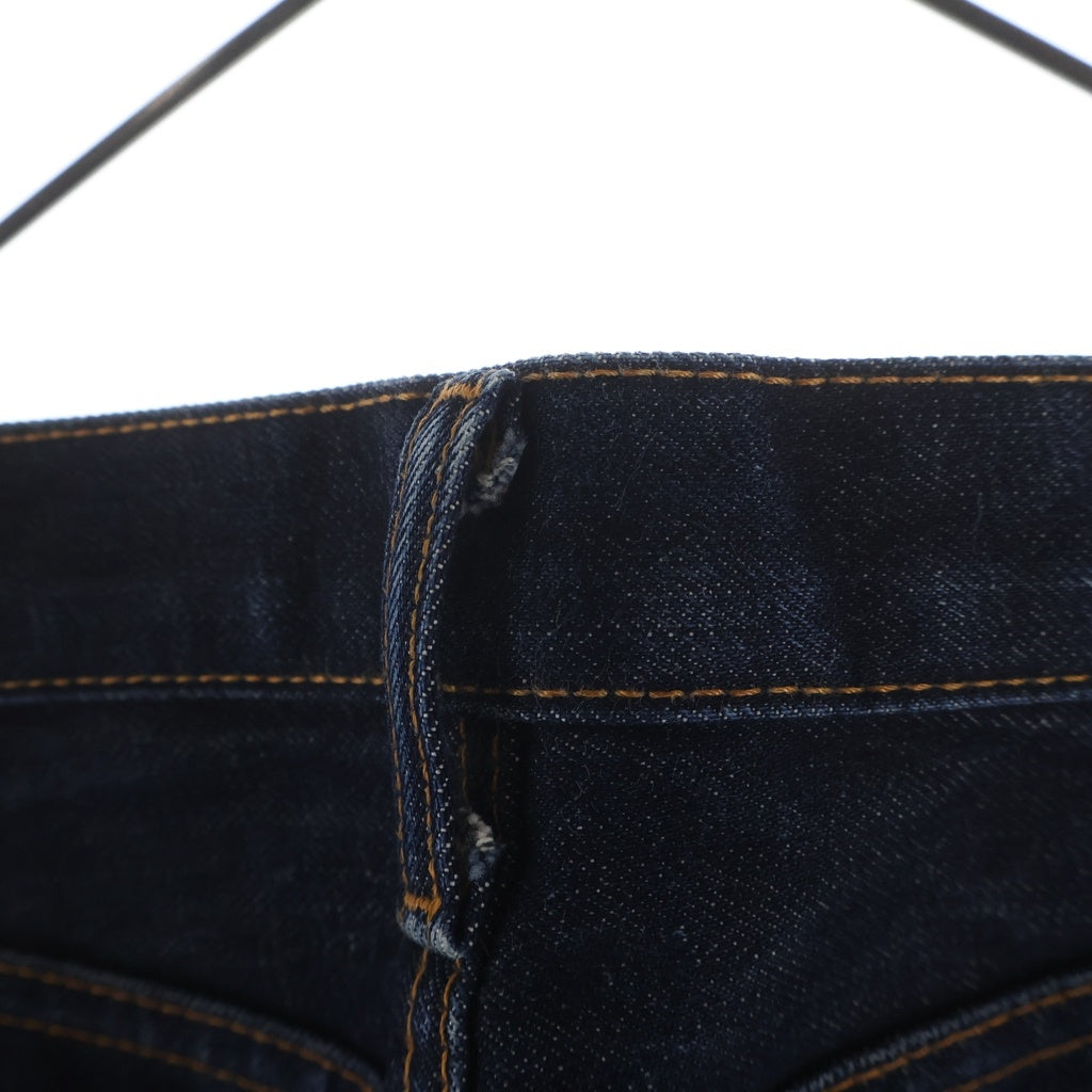 SUPREME(シュプリーム) 12AW ×Levis 505 Jeans Leopard リーバイス 505 ジッパーフライ レオパード切替 スリムストレート デニムパンツ インディゴ