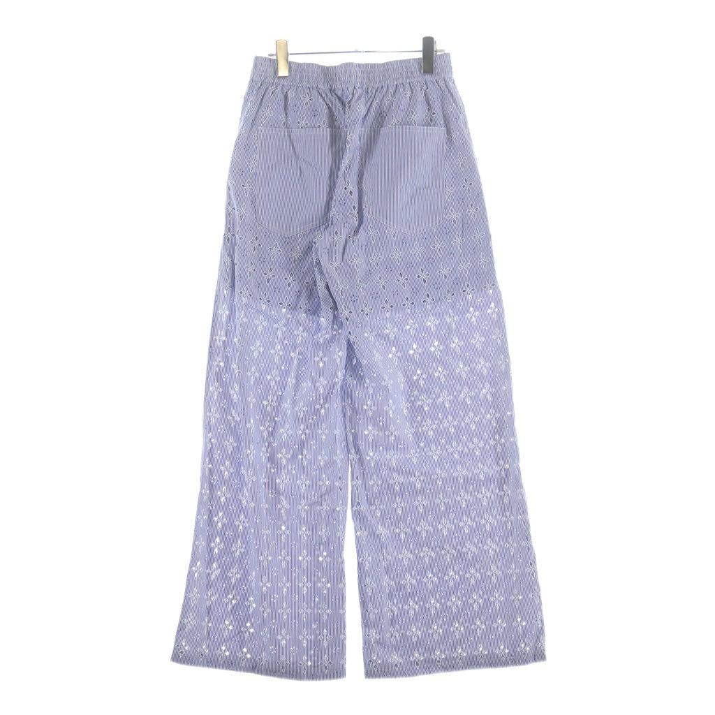 MASU(エムエーエスユー) DIAMOND-CUT PAJAMA PANTS ダイヤモンドカット総柄 コットン パジャマパンツ ブルー MMSS-PT1523