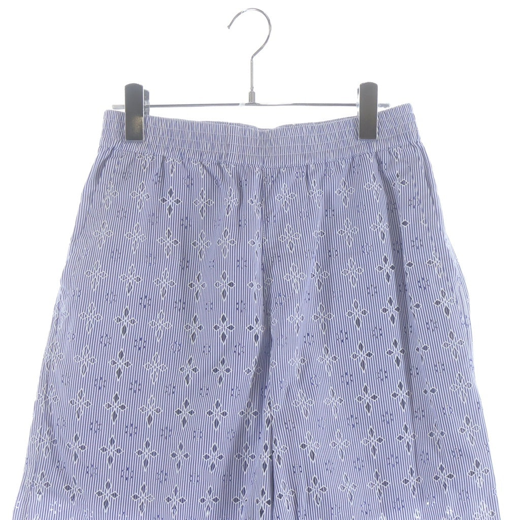 MASU(エムエーエスユー) DIAMOND-CUT PAJAMA PANTS ダイヤモンドカット総柄 コットン パジャマパンツ ブルー MMSS-PT1523