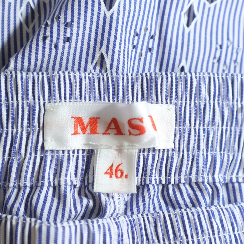 MASU(エムエーエスユー) DIAMOND-CUT PAJAMA PANTS ダイヤモンドカット総柄 コットン パジャマパンツ ブルー MMSS-PT1523