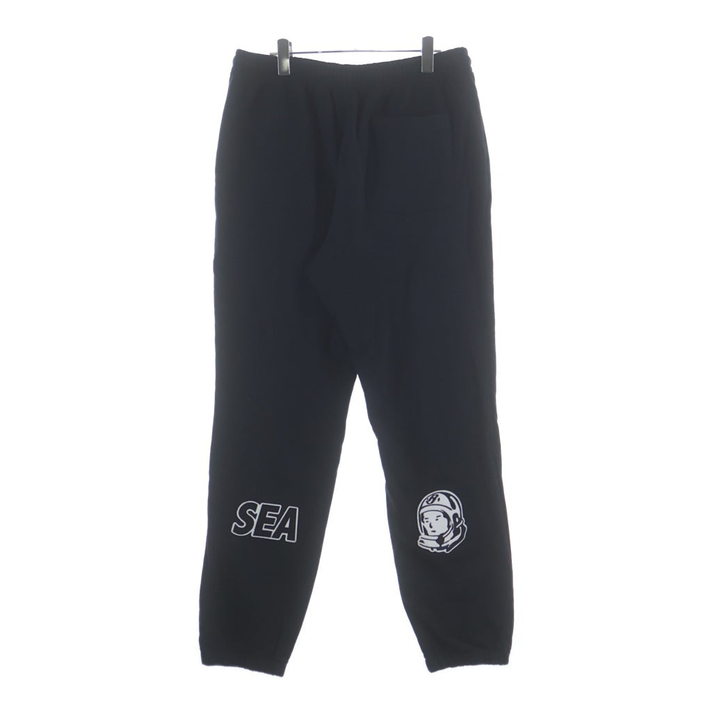 WIND AND SEA(ウィンダンシー) × BILLIONAIRE BOYS CLUB SWEAT PANTS ビリオネアボーイズクラブ ロゴプリント スウェットパンツ ブラック BBCJP205SP001