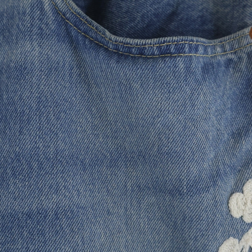 DENIM TEARS(デニムティアーズ) ×Levi's 501 Denim Pants リーバイス501 花柄 チェーンステッチ デニムパンツ ジーンズ インディゴ DT-S22-0000-010
