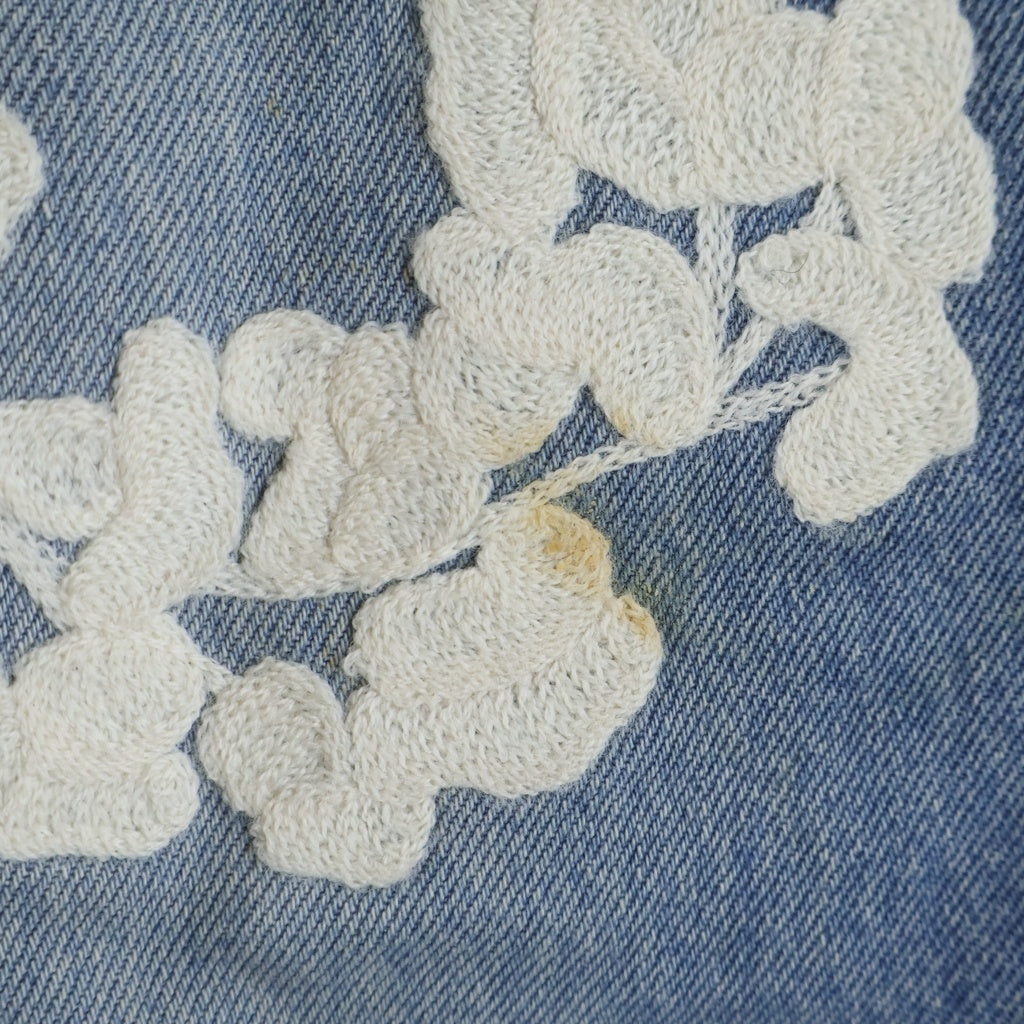 DENIM TEARS(デニムティアーズ) ×Levi's 501 Denim Pants リーバイス501 花柄 チェーンステッチ デニムパンツ ジーンズ インディゴ DT-S22-0000-010