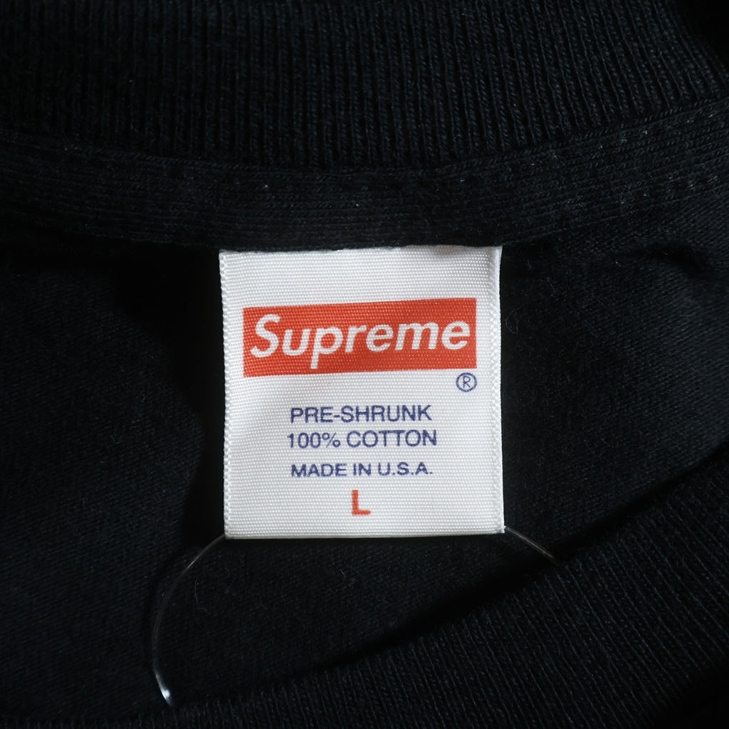SUPREME(シュプリーム) 17SS Been Hit L/S Tee ビーンヒット フラワープリント クルーネック 長袖Tシャツ ブラック
