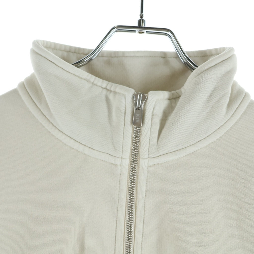 KITH(キス) Quarter Zip Nelson Pullover ロゴ刺繍 ハーフジップ プルオーバー スウェットトレーナー ベージュ 25-070-060-0011-3-0